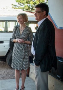 L-R: Laura Magee and collaborator Peter von Dadelszen.