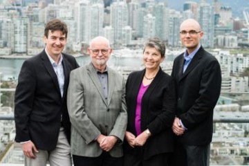 (l-r) Drs.  François Bénard, Tom Roth, Anna Celler and Paul Schaffer