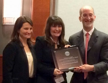 (l-r) Karen Niemi, CASEL's President and CEO, Kimberly Schonert-Reichl and Roger Weissberg, CASEL's Founder and Chief Knowledge Officer