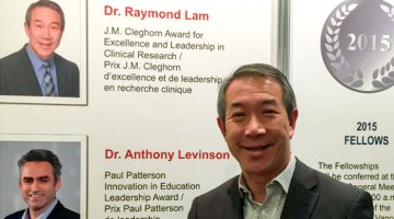 Raymond Lam awarded the CPA J.M. Cleghorn Award for Excellence and Leadership in Clinical Research