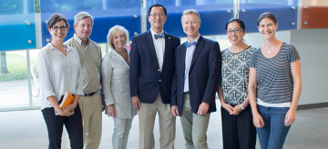 UBC President Ono tours the Eye Care Centre and ICORD at VGH