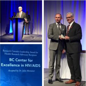 Julio Montaner receives the Research Canada Leadership Award