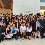 Students in the Vancouver Summer Program in Medicine gather for a group photo with Roger Wong, Executive Associate Dean of Education.