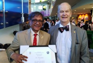 Arun Kumar Garg receives the Dr. David Hardwick Lifetime Achievement Award