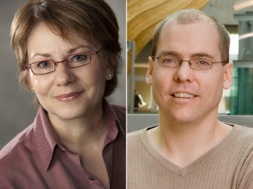 Karin Humphries and Leonard Foster receive Distinguished Researcher Awards