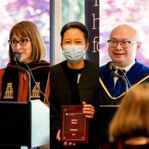 Faculty members honoured at the 2022 Academic Gowns and Emeriti Recognition Ceremony