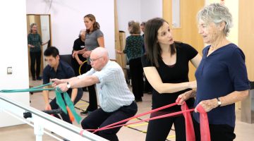 In-person exercise class of the B.C. Brain Wellness Program.
