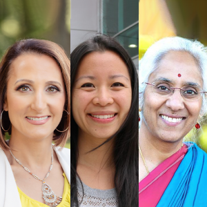 From left to right: Lori Brotto, Jessica Liauw, Saraswathi Vedam.