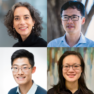 2024 UBC Medical Alumni Celebration & Award recipients. From top left to bottom right: 2024 Honorary Medical Alumni Award recipients Drs. Silke Appel-Cresswell and Adrian Yee. Student Leadership Award recipients Adrian Yee and Valerie Mok.