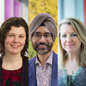 Drs. Jennifer Coelho, Anurag Singh and Alison Elliott.