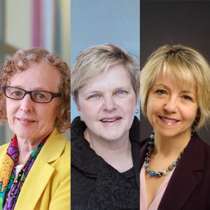 Dr. Allison Eddy, Dr. Lorraine Greaves and Dr. Bonnie Henry.